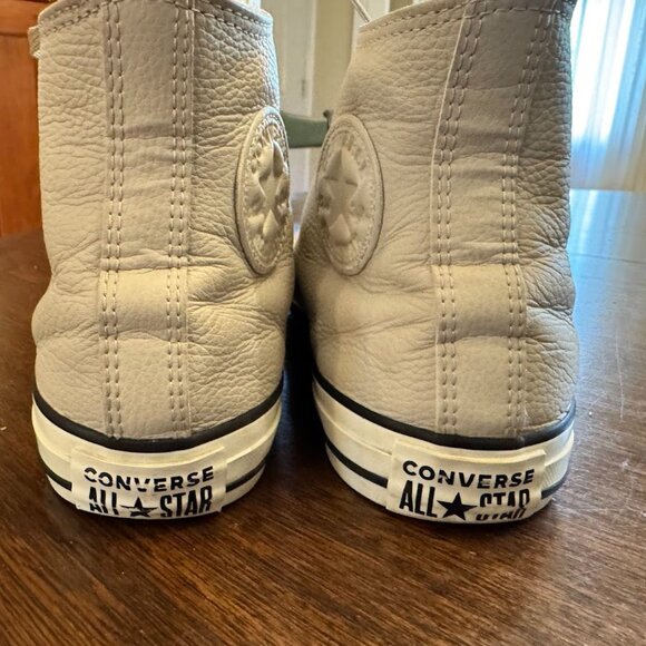 Converse Chuck Taylor All Star High Street Leather White Womans 9 Men 7 - Picture 8 of 9